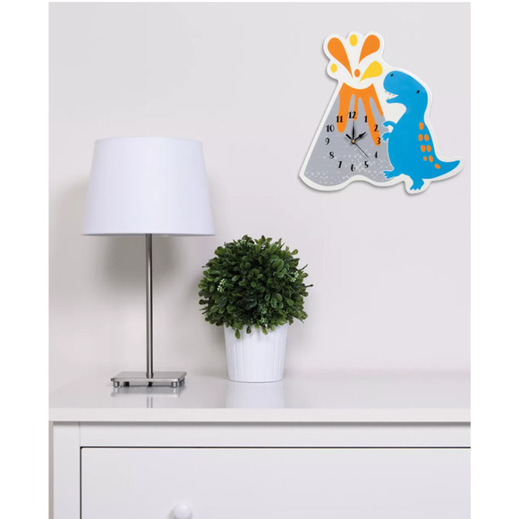TREND LAB Dimensional Dinosaur Volcano Wall Clock NEW - Picture 2 of 4